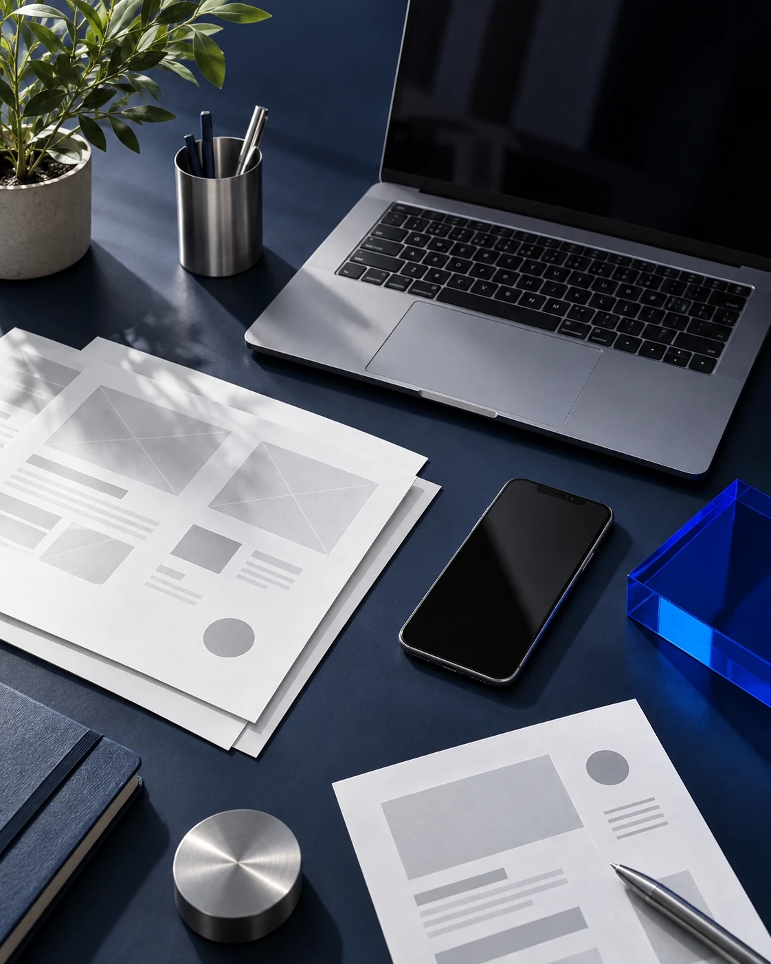 A workspace composition for web and application development